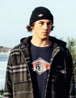 BEAR SURFBOARDS BEANIE BLACK -Vans || Salty Crew || Vissla Sales bear surfboards berretto beanie black 4