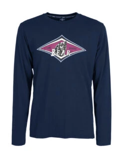 BEAR SURFBOARDS T-SHIRT LS DRESS BLUE