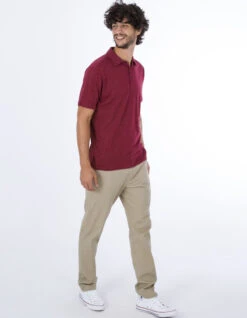 HURLEY POLO SHORT SLEEVE ACE VISTA TRUE RED HEATHER -Vans || Salty Crew || Vissla Sales hurley ace vista polo manica corta true red heather 2