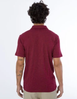 HURLEY POLO SHORT SLEEVE ACE VISTA TRUE RED HEATHER -Vans || Salty Crew || Vissla Sales hurley ace vista polo manica corta true red heather 3