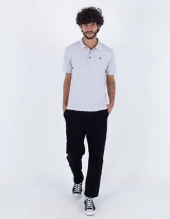 HURLEY POLO SHORT SLEEVE ACE VISTA WHITE HEATHER -Vans || Salty Crew || Vissla Sales hurley ace vista polo manica corta white heather 3