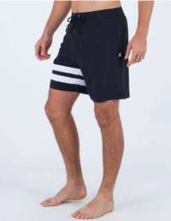 HURLEY BLOCK PARTY BOARDSHORTS 18" BLACK WHITE -Vans || Salty Crew || Vissla Sales hurley block party boardshorts 18 black white 3
