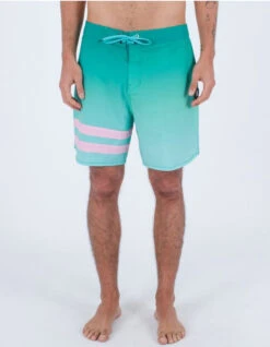 HURLEY PHANTOM ECO BLOCK PARTY BOARDSHORTS 18" TROPICAL MIST -Vans || Salty Crew || Vissla Sales hurley phantom eco block party boardshort 18 tropical mist 1
