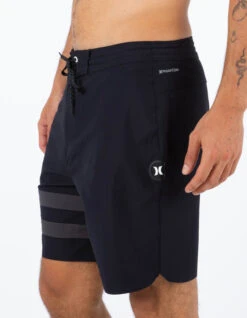 HURLEY PHANTOM+ BLOCK PARTY RENEGADE BOARDSHORTS 18" BLACK
