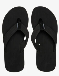 QUIKSILVER MOLOKAI LAYBACK SANDALS BLACK WHITE BLACK