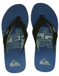 QUIKSILVER MOLOKAI LAYBACK II SANDALS BLUE WHITE BLUE