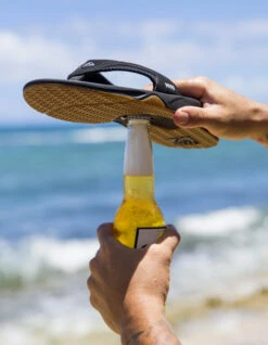 REEF SANDALS FANNING BLACK SILVER -Vans || Salty Crew || Vissla Sales reef infradito fanning black silver