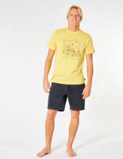 RIP CURL DRIFTER TEE RETRO YELLOW -Vans || Salty Crew || Vissla Sales rip curl t shirt drifter retro yellow 3