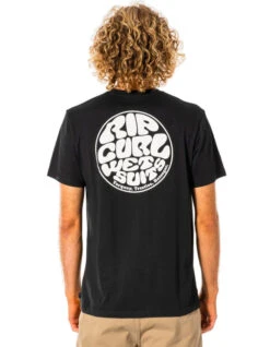 RIP CURL WETTIE ESSENTIAL TEE BLACK -Vans || Salty Crew || Vissla Sales rip curl t shirt wettie essential tee black 2