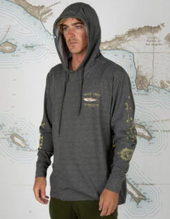 SALTY CREW BRUCE HOOD TECH TEE CHARCOAL -Vans || Salty Crew || Vissla Sales salty crew bruce hood charcoal tech tee charcoal 2
