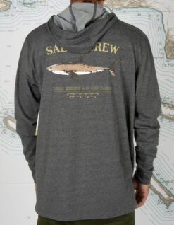 SALTY CREW BRUCE HOOD TECH TEE CHARCOAL -Vans || Salty Crew || Vissla Sales salty crew bruce hood charcoal tech tee charcoal 3
