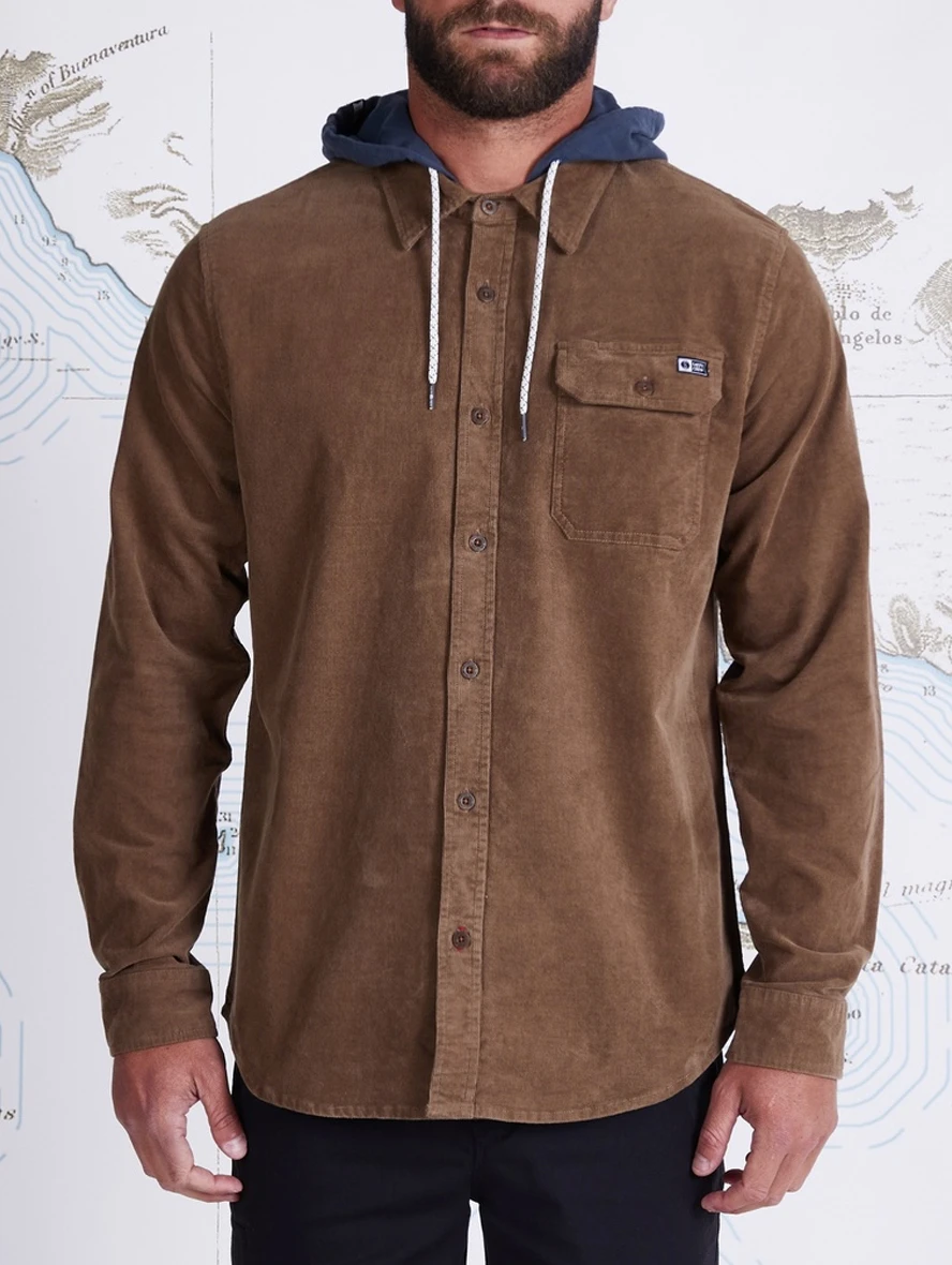 SALTY CREW FINBACK CORD HOOD