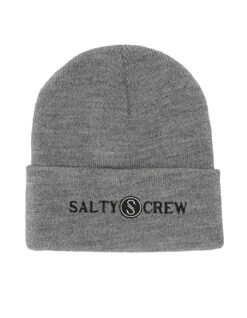 SALTY CREW RAILED BEANIE GREY