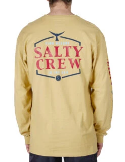 SALTY CREW SKIPJACK PREMIUM LONG SLEEVE CAMEL -Vans || Salty Crew || Vissla Sales salty crew skipjack premium maglia maniche lunghe camel 1