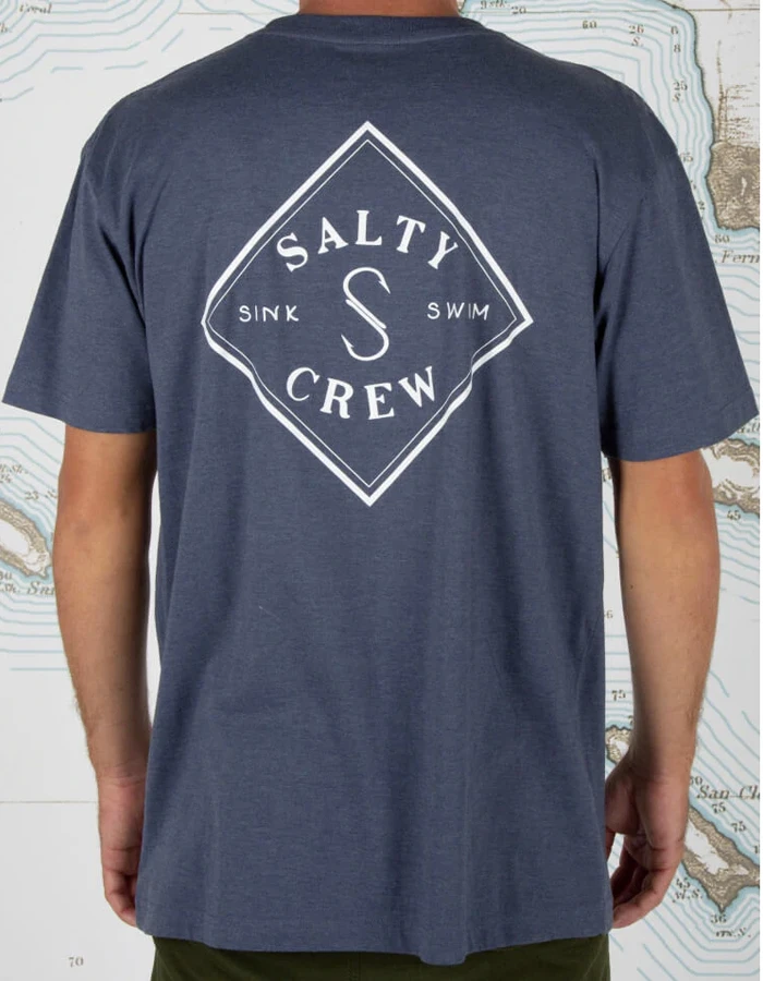 SALTY CREW TIPPET HARBOR HEATHER PREMIUM TEE - Image 2