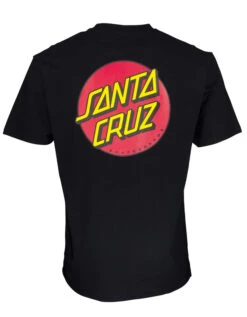 SANTA CRUZ CLASSIC DOT CHEST T-SHIRT BLACK -Vans || Salty Crew || Vissla Sales santa cruz classic dot chest t shirt black 2