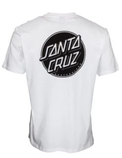 SANTA CRUZ CONTRA DOT MONO T-SHIRT WHITE -Vans || Salty Crew || Vissla Sales santa cruz contra dot mono t shirt white 1