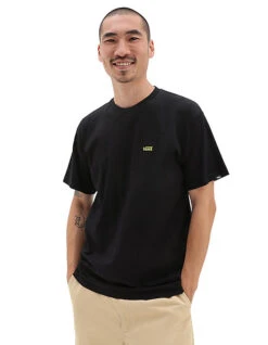 VANS LEFT CHEST LOGO T-SHIRT BLACK EVEN
