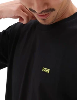 VANS LEFT CHEST LOGO T-SHIRT BLACK EVEN -Vans || Salty Crew || Vissla Sales vans left chest logo t shirt black even 3
