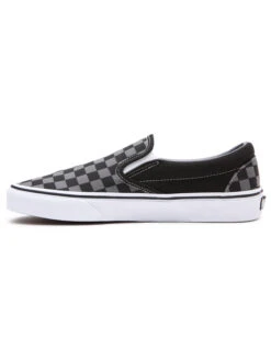 VANS CHECKERBOARD CLASSIC SLIP-ON SHOES BLACK PEWTER -Vans || Salty Crew || Vissla Sales vans scarpe classic slip on black pewter checkerboard 4