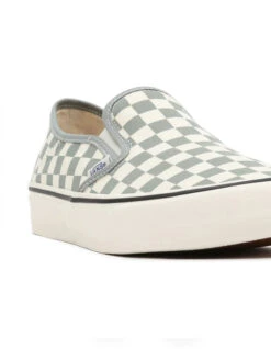 VANS CHECKERBOARD CLASSIC SLIP-ON SHOES GREEN -Vans || Salty Crew || Vissla Sales vans scarpe classic slip on checkerboard methyl 3