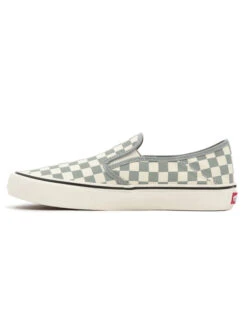 VANS CHECKERBOARD CLASSIC SLIP-ON SHOES GREEN -Vans || Salty Crew || Vissla Sales vans scarpe classic slip on checkerboard methyl 6