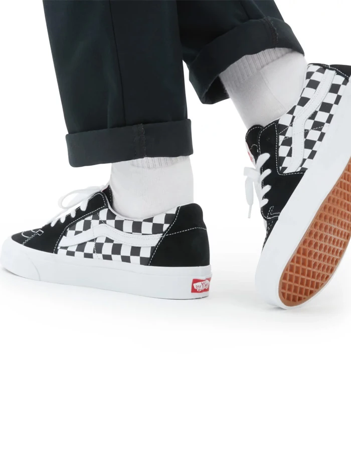 VANS SK8-LOW RACING BLACK CHECKERBOARD SHOES 5 VANS SK8-LOW RACING BLACK CHECKERBOARD SHOES - Image 5