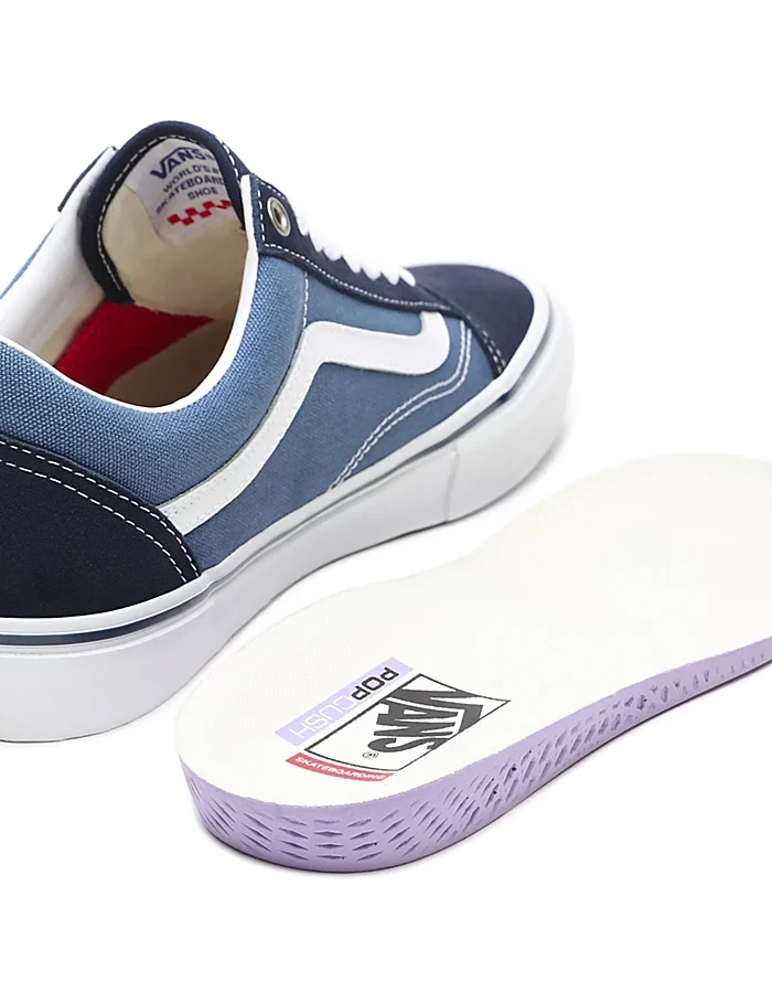 VANS SKATE OLD SKOOL SHOES BLUE NAVY 4 VANS SKATE OLD SKOOL SHOES BLUE NAVY - Image 4