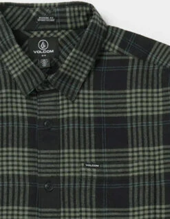 VOLCOM CADEN PLAID SHIRT BLACK -Vans || Salty Crew || Vissla Sales volcom camicia in flanella caden plaid shirt black 4