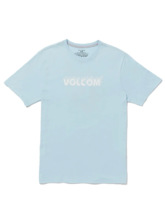 VOLCOM FIREFIGHT SHORT SLEEVE TEE MISTY BLUE 6 VOLCOM FIREFIGHT SHORT SLEEVE TEE MISTY BLUE - Image 6