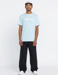 VOLCOM FIREFIGHT SHORT SLEEVE TEE MISTY BLUE 15 VOLCOM FIREFIGHT SHORT SLEEVE TEE MISTY BLUE -Vans || Salty Crew || Vissla Sales volcom firefight t shirt misty blue 2