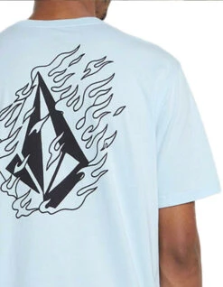 VOLCOM FIREFIGHT SHORT SLEEVE TEE MISTY BLUE 11 VOLCOM FIREFIGHT SHORT SLEEVE TEE MISTY BLUE -Vans || Salty Crew || Vissla Sales volcom firefight t shirt misty blue 5